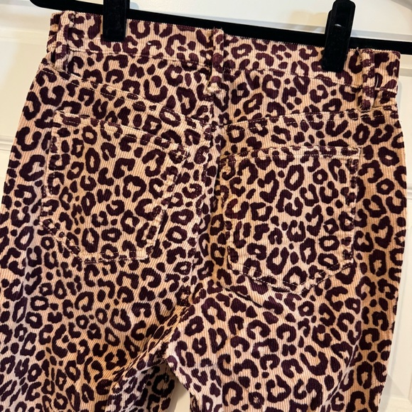 Ann Taylor Leopard Corduroy Pants, 6P - Picture 5 of 6